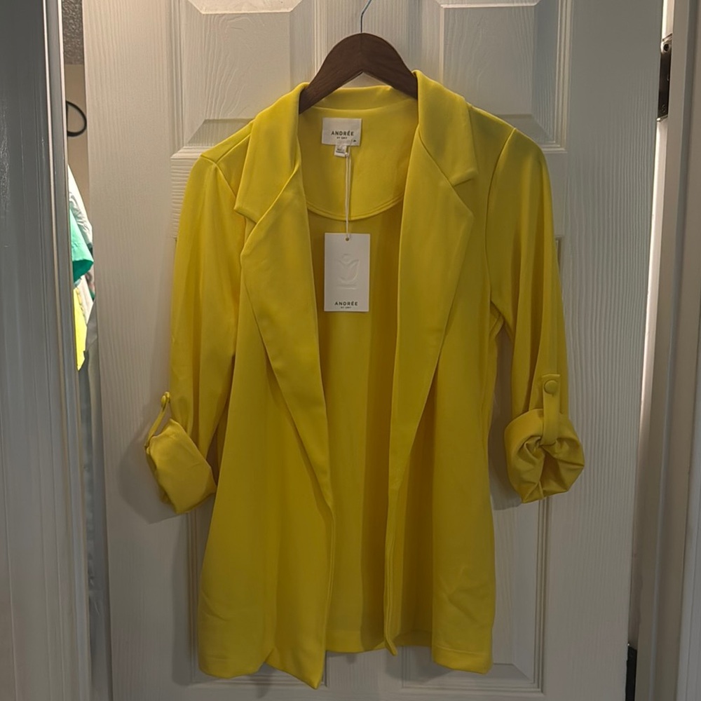 Yellow Women's blazer Jacket